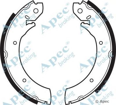APEC BRAKING shu234 -  Комплект тормозных колодок